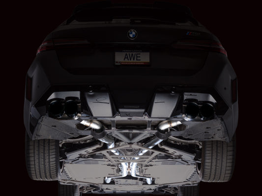 AWE Tuning BMW G90/G99 M5 Track Edition Cat-Back Exhaust - Diamond Black Tips