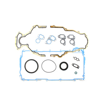 compare product Cometic GM LS Gen-3/4 Small Block V8 Bottom End Gasket Kit w/ Flat Mount Cam Plate Bolts