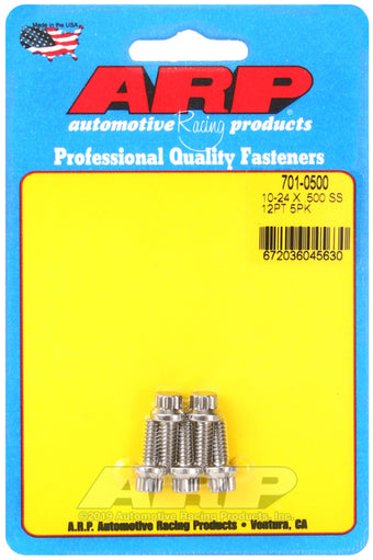 compare product ARP 10-24 x .500 12pt SS bolts