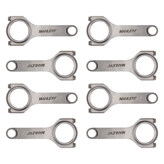 Manley Chevrolet Small Block H-Beam Connecting Rod Set - 6.000in Length