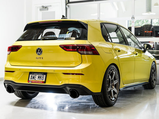 AWE Tuning 2022 VW GTI MK8 Touring Edition Exhaust - Diamond Black Tips