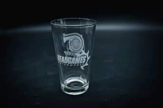 HeadGames “Horsepower Is My Religion” Pint Glass
