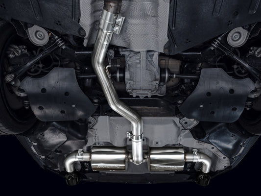 AWE 19-23 BMW 330i / 21-23 BMW 430i Base G2X Touring (Excl. Conv) Axle-Back Exhaust - Diamond Black