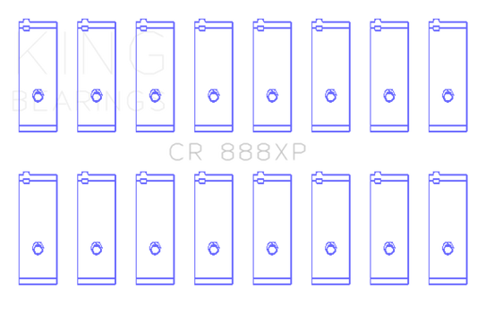 King Engine Bearings Toyota 1UZ-FE / 2UZ-FE / 3UZ-FE (Size +0.25mm) Connecting Rod Bearing Set