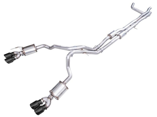AWE 2021+ Chevy Suburban/GM Yukon XL 6.2L 0FG Edition Cat Back Exhaust - Quad Diamond Chrome Tips