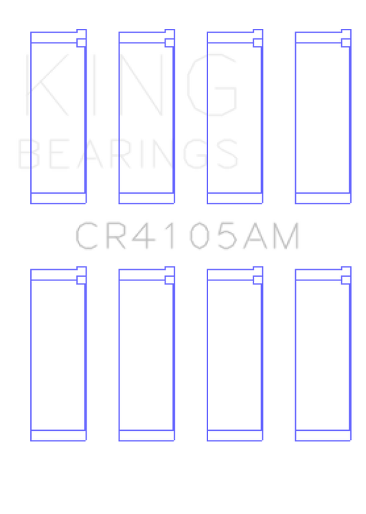 King Engine Bearings Mazda FS-DE L4/FP L4/FS L4 DOHC 16 Valve (Size +0.25) Rod Bearing Set