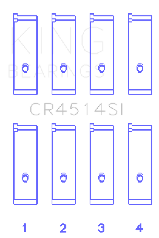 King Engine Bearings Toyota 1AZFE/2AZFE Rod Bearing Set - Size STD