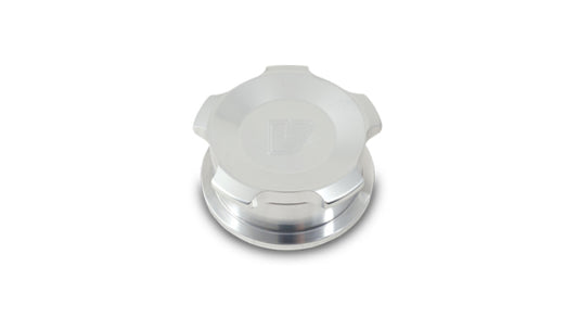 Vibrant 2in OD Aluminum Weld Bungs w/ Polished Aluminum Threaded Cap (incl. O-Ring)