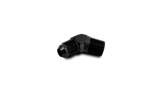 Vibrant -12 AN x 1/2in NPT 45 Degree Adapter Fittings - Aluminum