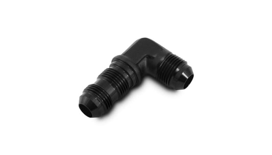 Vibrant -16AN Bulkhead Adapter 90 Deg Elbow Fitting - Anodized Black