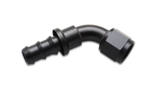 Vibrant Push-On 60 Degree Hose End Elbow Fitting Size -12AN