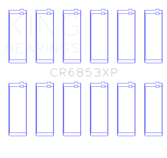 King Engine Bearings BMW S50B32 (Size +0.25) Performance Rod Bearing Set