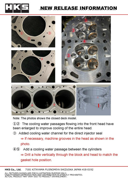 HKS Grommet Head Gasket Super Cooling ProG16E T 0.8