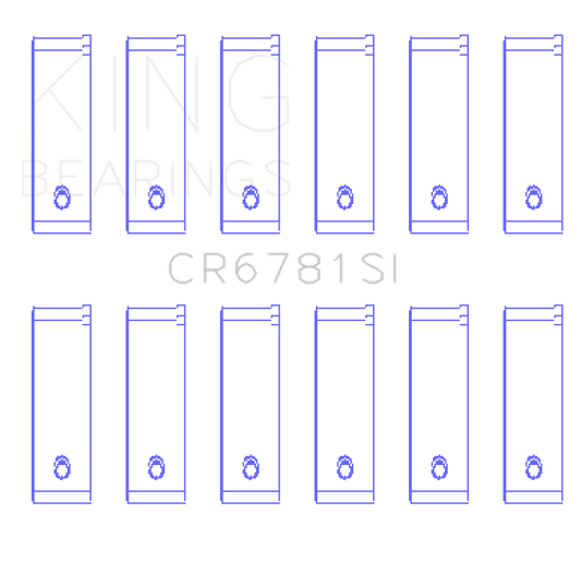 King Engine Bearings 01/98-12/09 Chrysler 167CI / 2.7 Liter EER V6 Rod Bearing Set