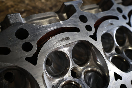 Used JDM 2JZ-GTE Non-VVTI head — CNC ported and cam-clearanced by HeadGames Motorworks