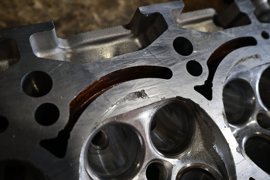 Used JDM 2JZ-GTE Non-VVTI head — CNC ported and cam-clearanced by HeadGames Motorworks