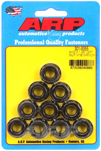 compare product ARP M10 x 1.25 (5) 12-Point Nut Kit (Pack of 10)