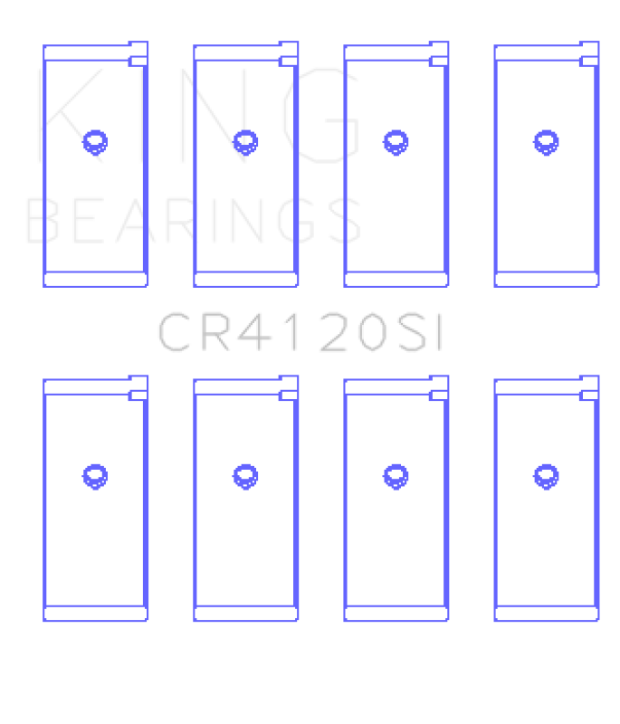 King Engine Bearings Mitsubishi 4G63/64 DOHC (Size +0.5) Rod Bearing Set
