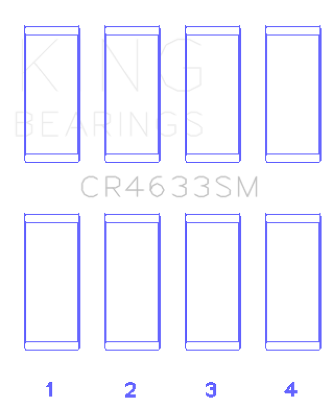 King Engine Bearings 07-12 Mini Cooper N14B16C (Size +.5mm Undersize) Connecting Rod Bearing Set