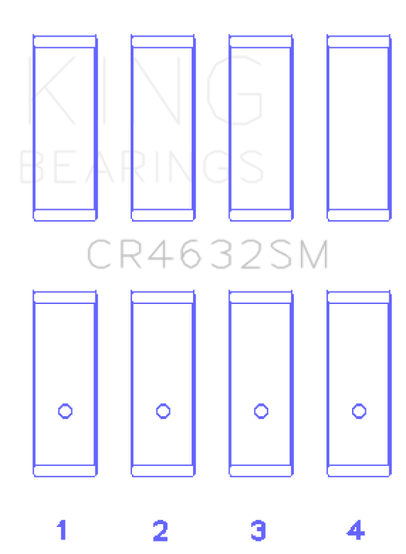 King Engine Bearings Nissan Hr15/16DE (Size +0.25mm) Connecting Rod Bearing Set