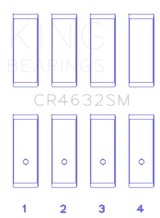 King Engine Bearings Nissan Hr15/16DE (Size +0.25mm) Connecting Rod Bearing Set