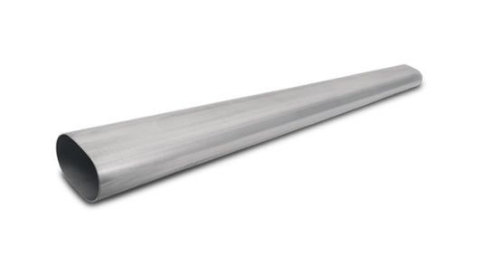Vibrant 4in Oval (Nominal Size) T304 SS Straight Tubing (16 ga) - 5 foot length