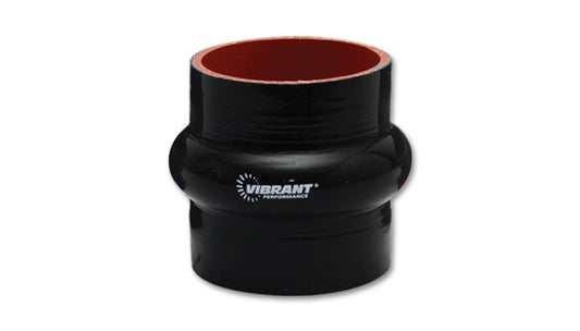 Vibrant Silicone Hump Hose Coupler 3.125in ID x 3.00in Long - Black
