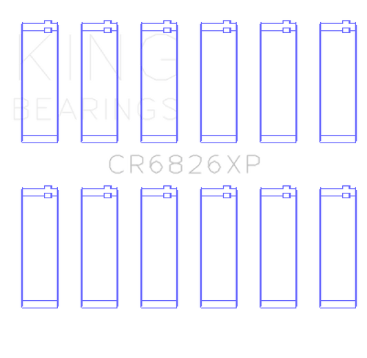 King Engine Bearings Gm/Holden 3.6 Lf4/Lfx/Lgx (Size +0.25mm) Connecting Rod Bearing Set