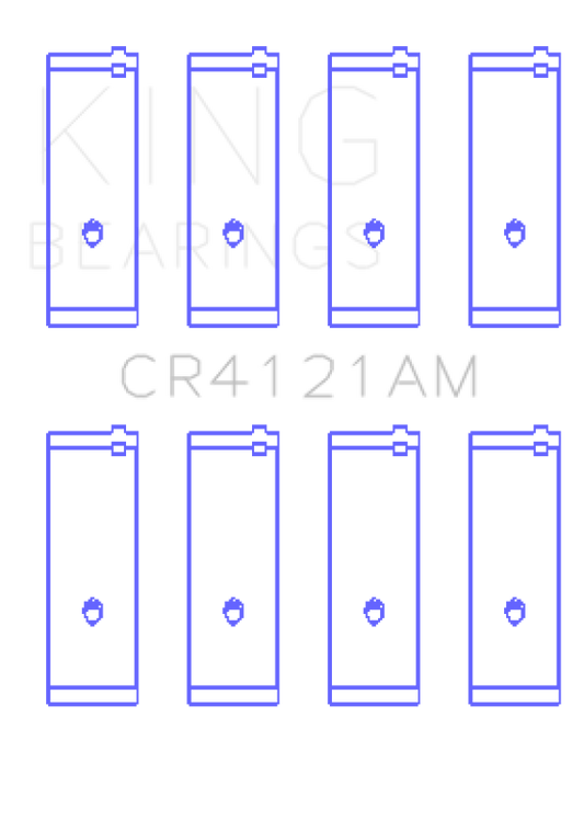 King GM DOHC 16 Valve / Toyota SOHC 8 Valve / DOHC 16 Valve (Size +0.25) Rod Bearing Set