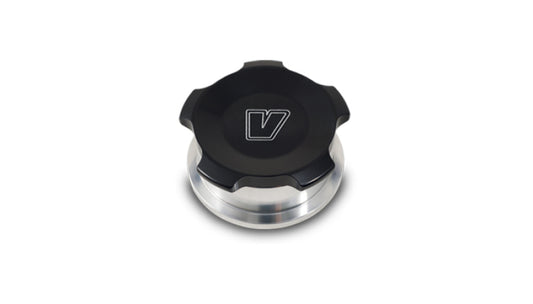Vibrant 1.5in OD Aluminum Weld Bungs w/ Black Anodized Threaded Cap (incl. O-Ring)