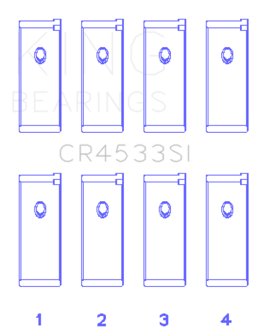 King Engine Bearings Nissan QR25DE DOHC 16 Valves (Size +0.5) Rod Bearing Set