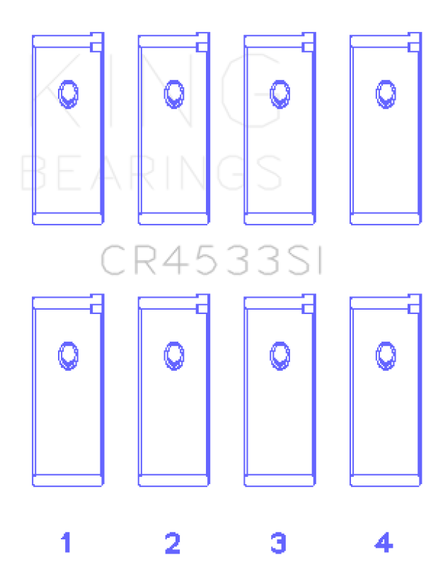 King Engine Bearings Nissan QR25DE DOHC 16 Valves (Size +0.75) Rod Bearing Set