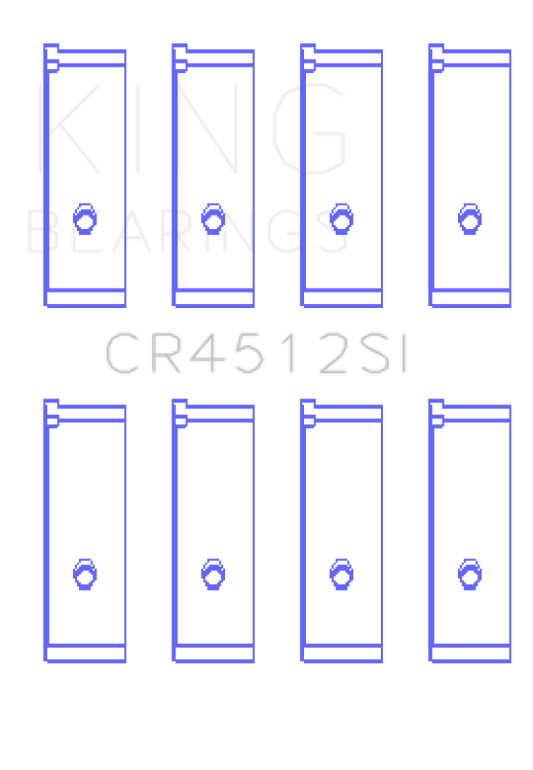 King Engine Bearings Honda D17A1/2 Rod Bearing Set - Size STD