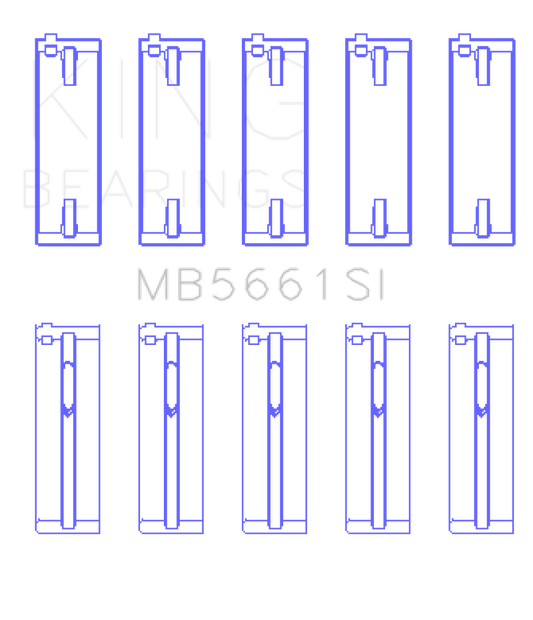 King Audi / Volkswagen ADZ/AWT/APK 1.6/1.8/2.0L Crankshaft Main Bearing Set (Set of 5) (Size 0.25)