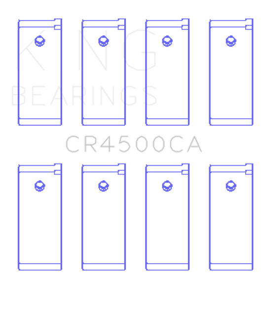 King Engine Bearings Nissan Yd22/Yd25 (Size +0.50mm) Connecting Rod Bearing Set