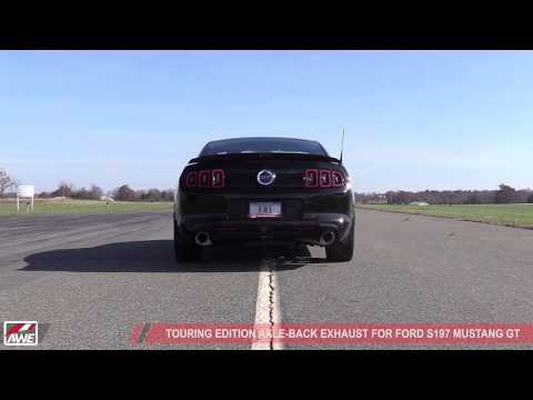 AWE Tuning S197 Mustang GT Axle-Back Exhaust - Touring Edition (Diamond Black Tips)