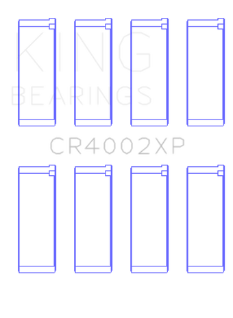 compare product King Engine Bearings Mazda B6/B6-T/ZM/B3/B5 Connecting Rod Bearings (Set of 4) - Size +.026mm