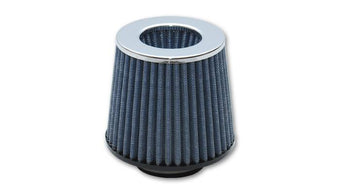 compare product Vibrant Open Funnel Perf Air Filter (5in Cone O.D. x 5in Tall x 4.5in inlet I.D.) Chrome Filter Cap