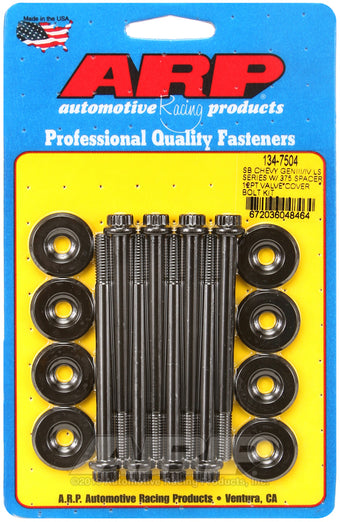 compare product ARP Small Block Chevy GENIII/IV LS Series .375 Spacer 12pt Valve Cover Bolt Kit - Black