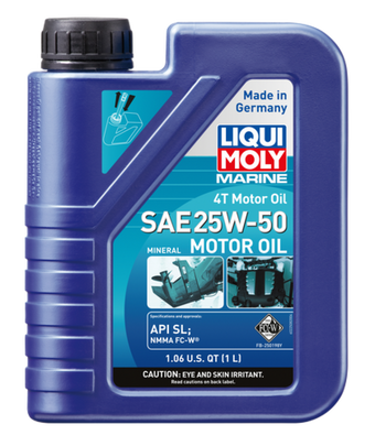 compare product LIQUI MOLY 1L Marine 4T Motor Oil SAE 25W50