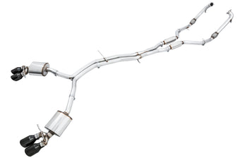 compare product AWE Tuning Audi B9 S5 3.0T Touring Edition Exhaust - Black Diam Tips (102mm)