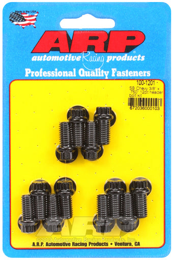 compare product ARP SB Chevy 3/8 x .750in 12pt Header Bolt Kit