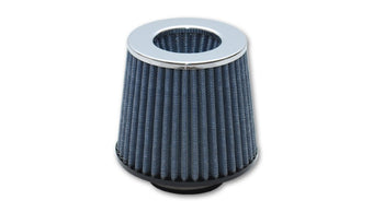 compare product Vibrant Open Funnel Perf Air Filter (5in Cone O.D. x 5in Tall x 2.75in inlet I.D.) Chrome Filter Cap