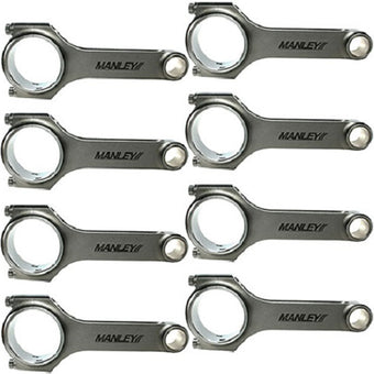compare product Manley Chrysler Hemi 5.7L 1 6.24in Length .9281in Pin Pro Series I Beam Connecting Rod Set