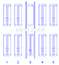 King Engine Bearings Chrysler 2.2L Main Bearing Set