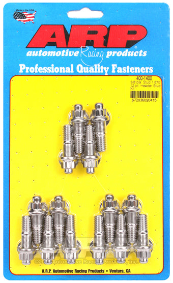 compare product ARP 3/8 x .750 SS 12pt header stud kit