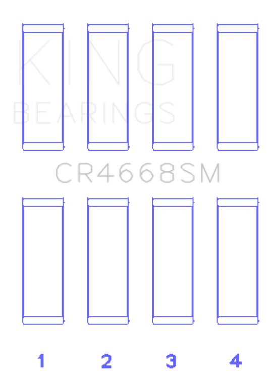 King Chrysler/Mitsubishi/Hyundai/Kia World Engine Connecting Rod Bearing Set - Size STD
