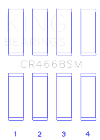 compare product King Engine Bearings Hyundai G4Ke/G4Kc (Size +0.50mm) Connecting Rod Bearing Set