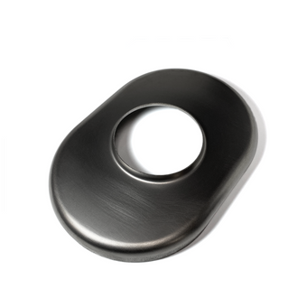 compare product Ticon Industries 4in Titanium Oval Muffler End Cap - 6in x 9in Body