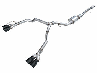 compare product AWE Tuning 2021+ GMC Suburban/Yukon XL 5.3L 0FG Split Rear Exit Catback - Quad Diamond Blk Tips
